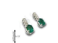 Orecchini Gemoro Donna in Oro bianco Smeraldo OC044BIA.SM